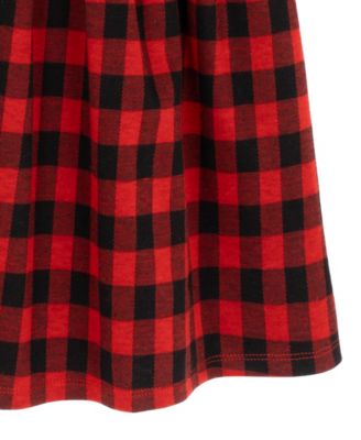 Girls' 7-16 Plaid Coat and Dress, 2-Piece Set