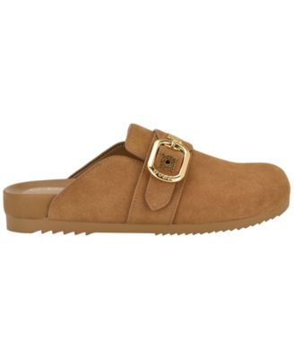 Womens Galavanta Buckle Slip-On Flat Clogs
