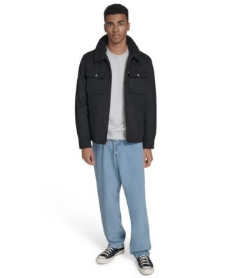 Men's Wool Blend Depot Sherpa Collar Jacket 