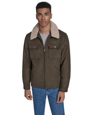 Men's Wool Blend Depot Sherpa Collar Jacket 