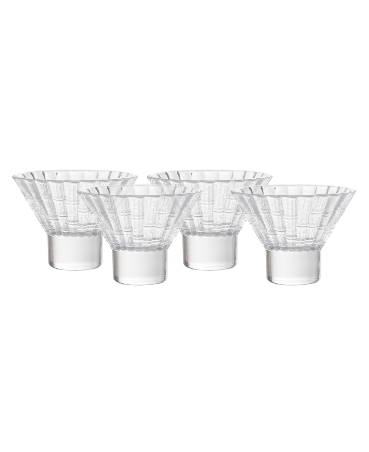 Fortessa Mahalo Martini Glasses, Set Of 4 In Transparent