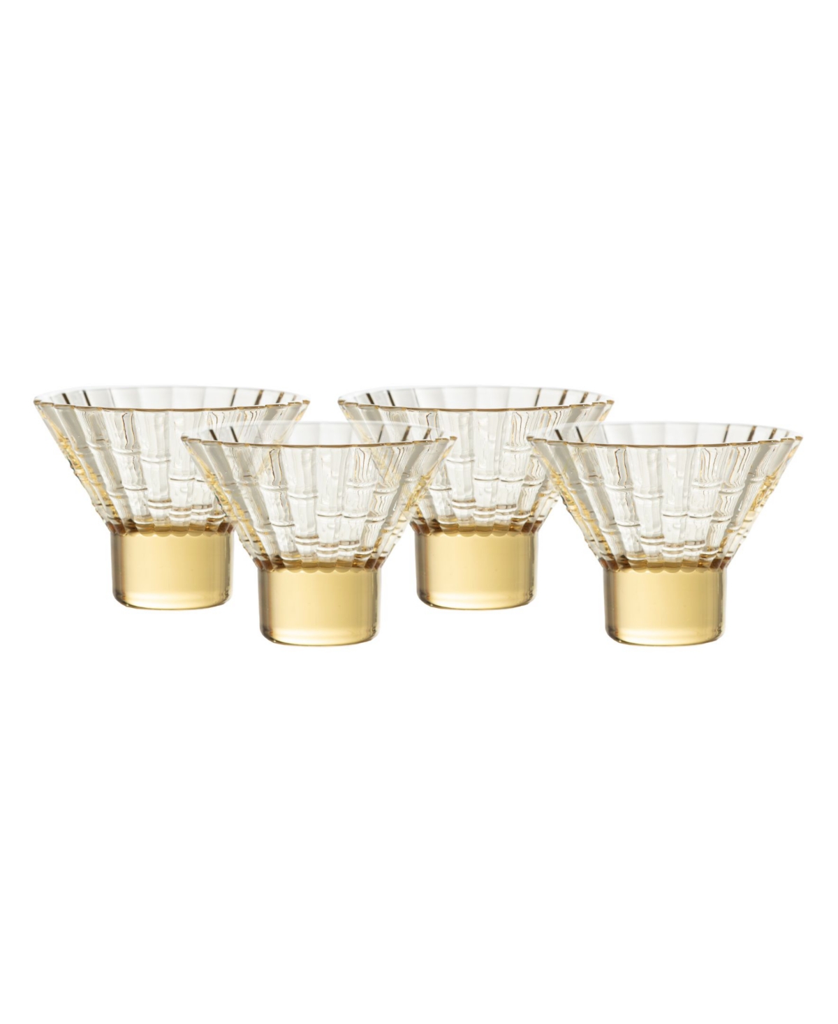 Fortessa Mahalo Martini Glasses, Set Of 4 In Transparent