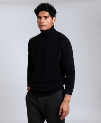 Men's Fold Over Turtleneck Sweater