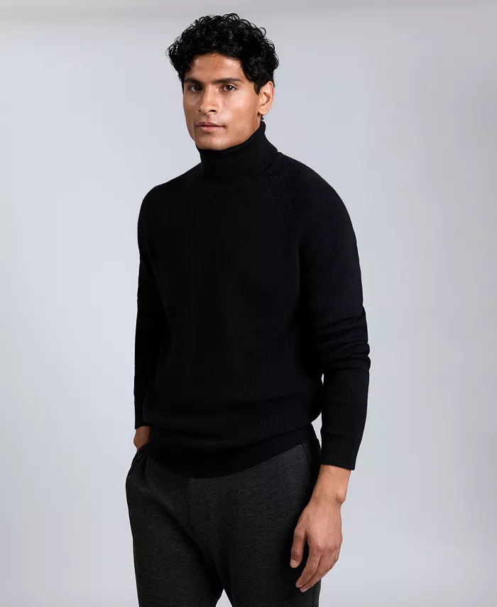 Men's Fold Over Turtleneck Sweater - thumbnail 9