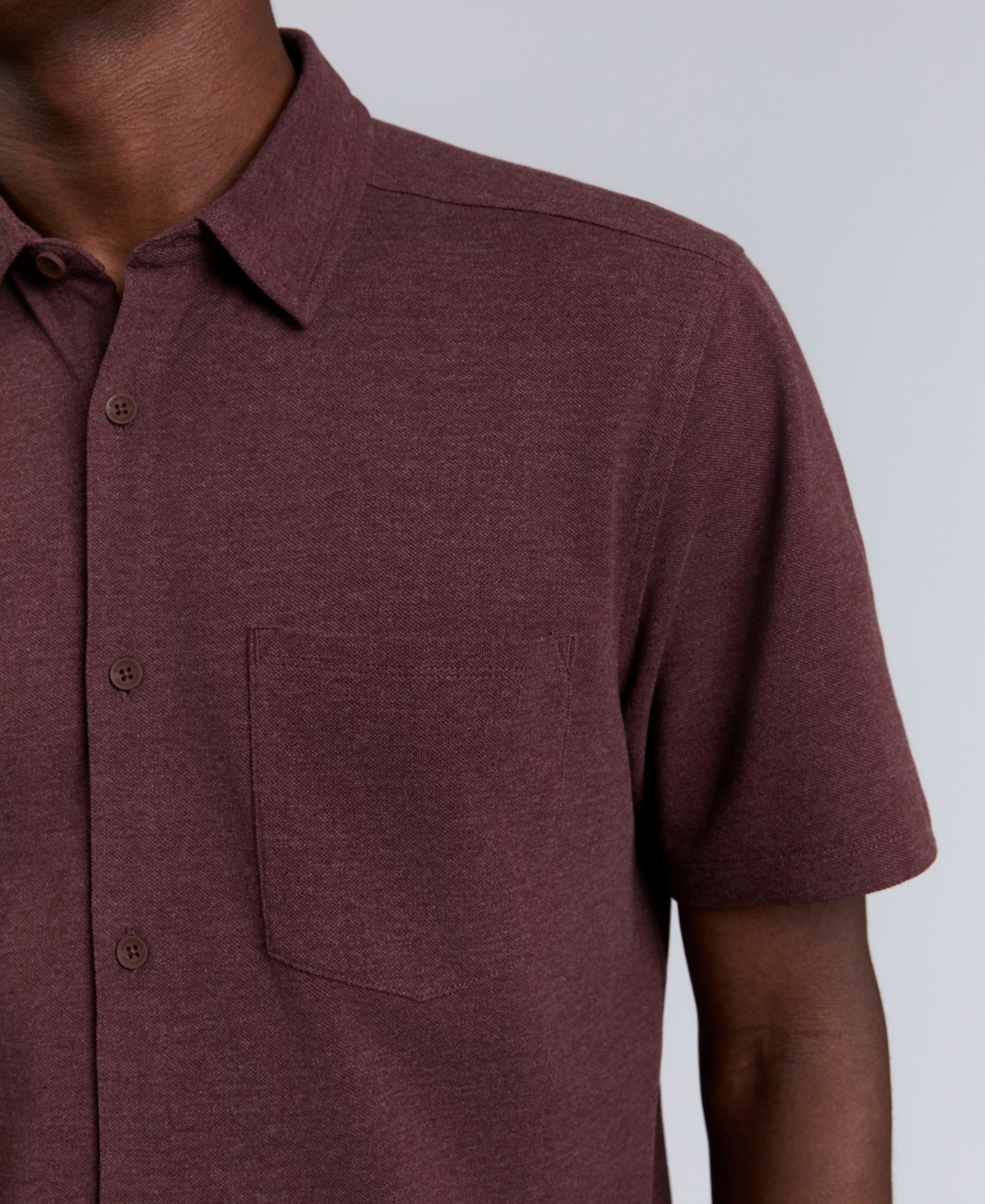 Kenneth Cole Men's Point Collar Short Sleeve Sport Shirt In Multi