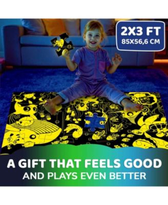 2x3 FT Glow in the Dark Floor Puzzle for Kids Ages 4-8