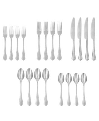 Ellsie Antiqued 20-Pc. Flatware Set, Service For 4