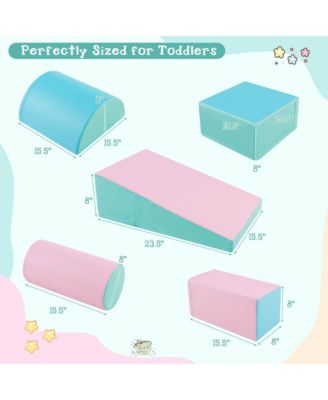 Toddler 5 PCS Climb & Crawl Activity Playset Soft Foam Block Play Structure