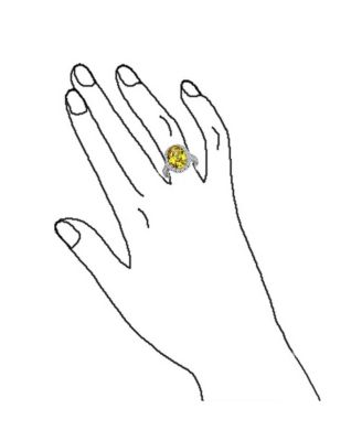 Estate 6CT Oval Halo CZ Cubic Zirconia Promise Cocktail Ring Sterling Silver Pave Side Stones