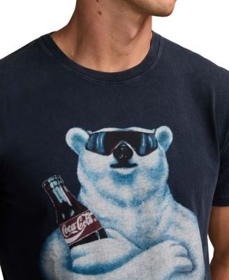 Men's Coke Polar Bear Print Crewneck T-Shirt