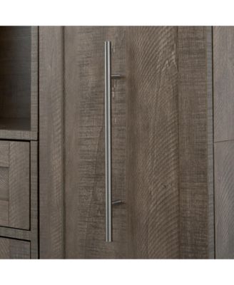 Buffet with Hutch, Kitchen Pantry Storage Cabinet - Brown