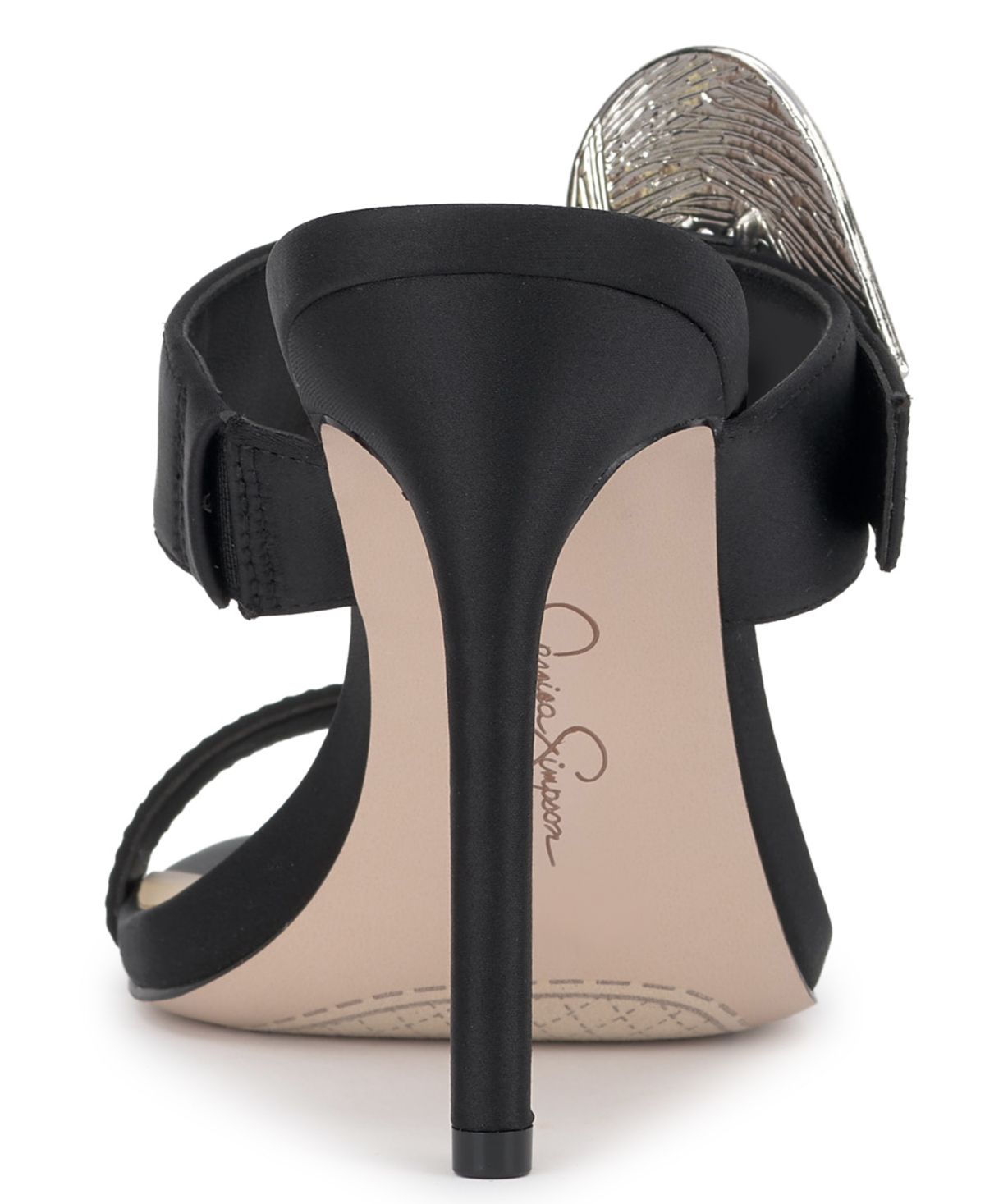 Jessica Simpson Women's Orrieta Heart Buckle Slip On Dress Sandals