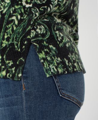 Women's Printed Long Sleeve Sweater