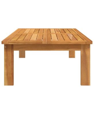 Garden Table Natural Wood Solid Acacia Wood