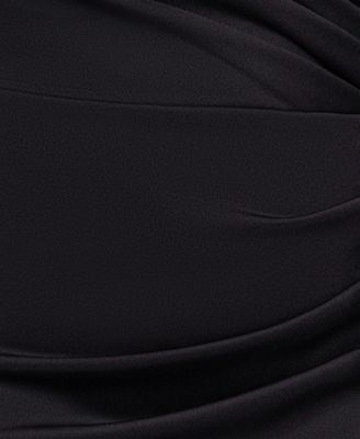 Plus Size Sleeveless Ruffled Gown