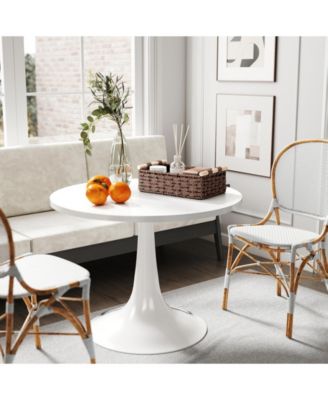 Woven Storage Baskets with Wooden Handles, Set of 4