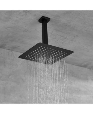 Ceiling Mounted Shower System with Rain Shower Head and Handheld Spray