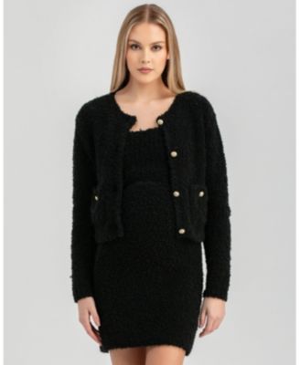 Maternity Button-Front Cardigan Courchevel with Pockets