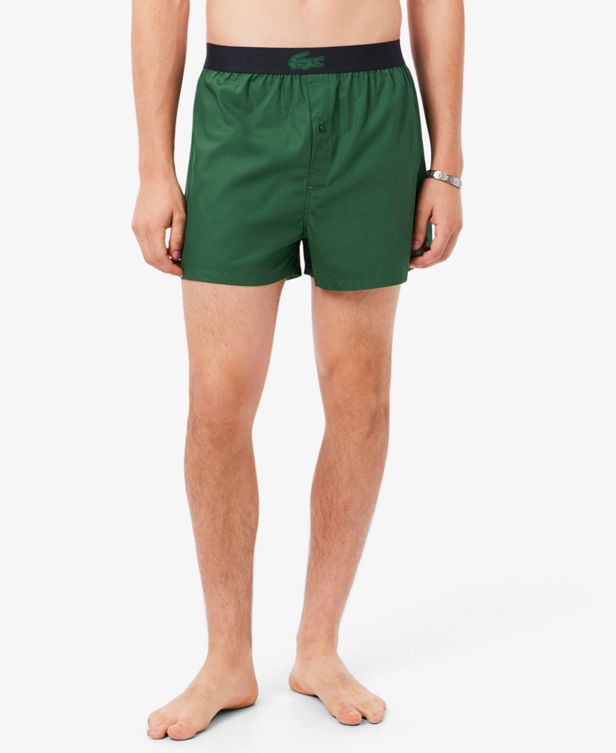 Lacoste Men's 3-Pack Regular-Fit Woven Boxers