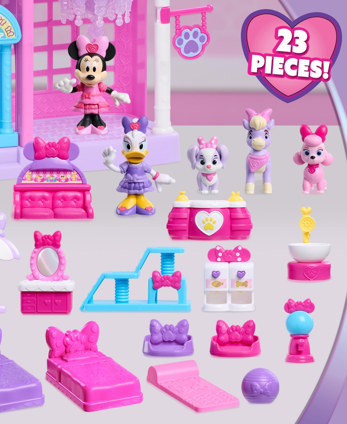 Minnie Mouse Pet Hotel Play Set In Purple