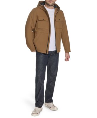 Men's Rib Stop Softshell with Hood Jacket 