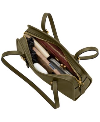 Swing Zip Small Leather Shoulder Bag