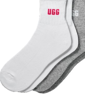 UGG Women's 2-Pack Quinlin Logo Quarter Socks