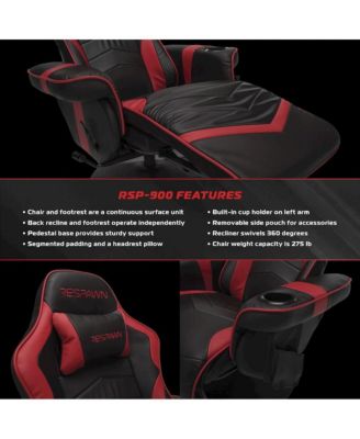 Reclining Gaming Chair with Footrest, Gaming Chair Recliner