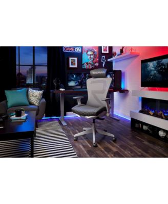 Office Gaming Chair - High Back, Cooling Gel Seat - Ghost White