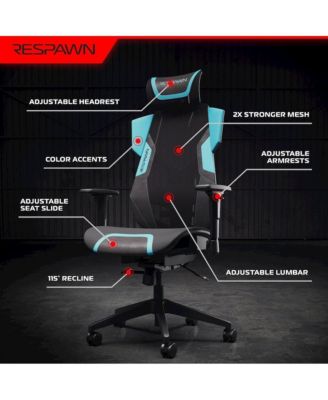 Gaming Chair With Lumbar Support,With Wheels for Computer/Desk/Office -Teal