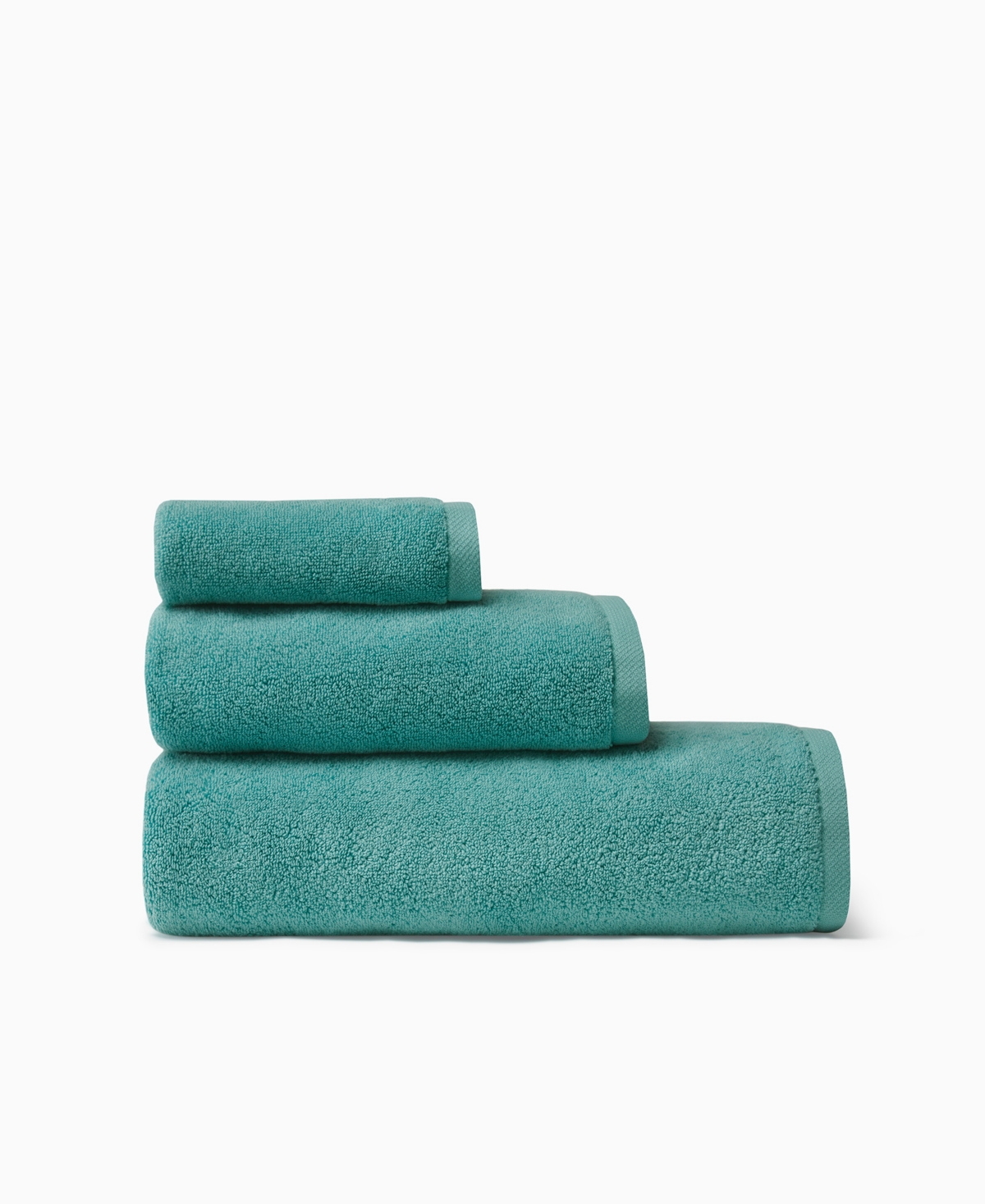 Sferra Cielo 100% Cotton Hand Towel, 20" X 30" In Green