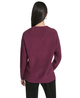 Women's Chunky Boucle Long Sleeve Sweater