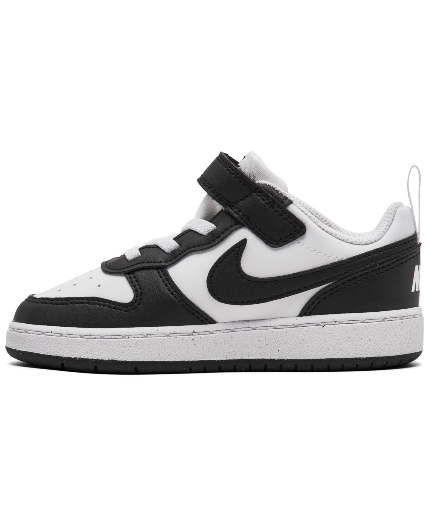 Детские повседневные кроссовки Nike Court Borough Low Recraft, Finish Line, цвет: Белый / Чёрный — фото 2