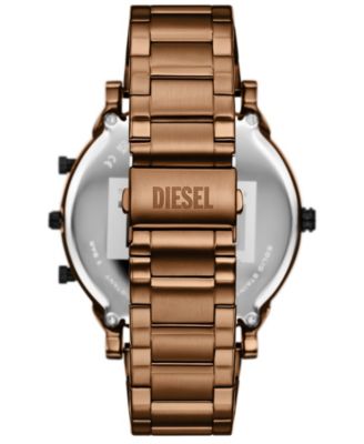 Men's Mr. Daddy Slim Quartz Three-Hand Date Brown Stainless Steel Watch, 54mm