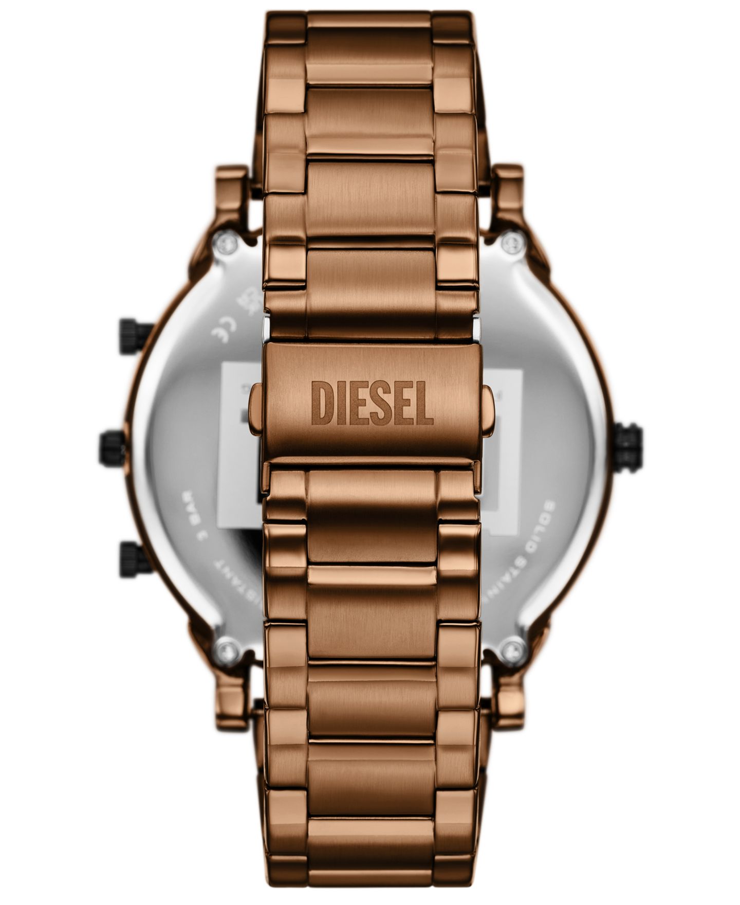 Мужские часы Diesel Mr. Daddy Slim Quartz Three-Hand Date Brown Stainless Steel Watch, 54mm — фото 3