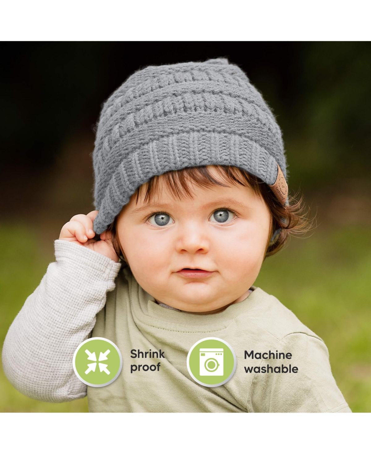 KeaBabies 3pk Warmzy Baby Beanies, 0-36 months Hats, Winter Hat for Newborn, Infant, Toddlers, Boys