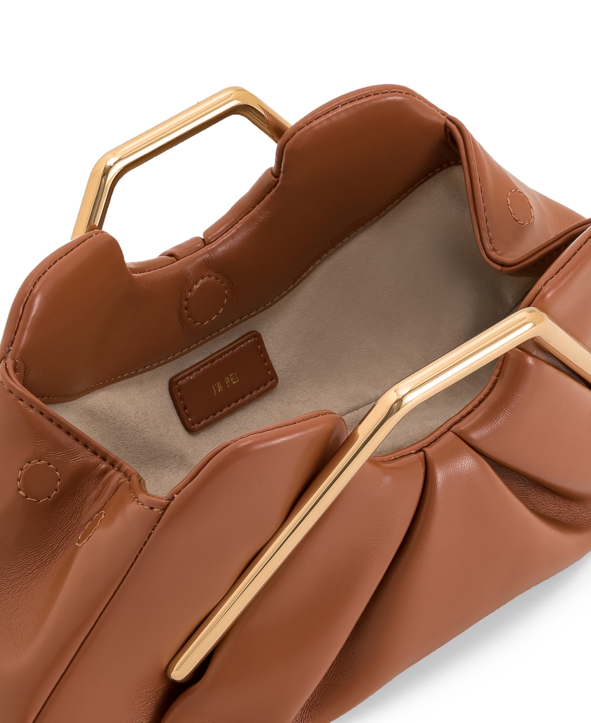 Jw Pei Lila Metal Frame Clutch In Brown