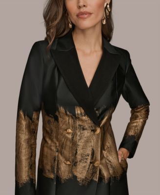 Women's Long Sleeve Jacquard Coat Dress