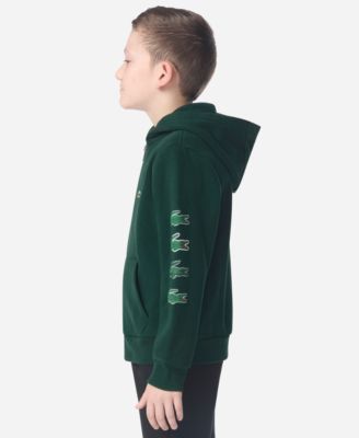 Boys' 8-20 Graphic Logo Print Full-Zip Hoodie