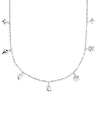 Rhodium over Brass Halloween Strand Short Necklace