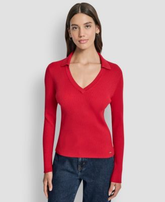 Women's Ribbed Long Sleeve Sweater