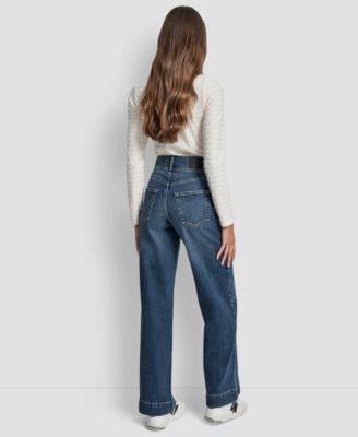 Women's High Rise Double Button Jeans