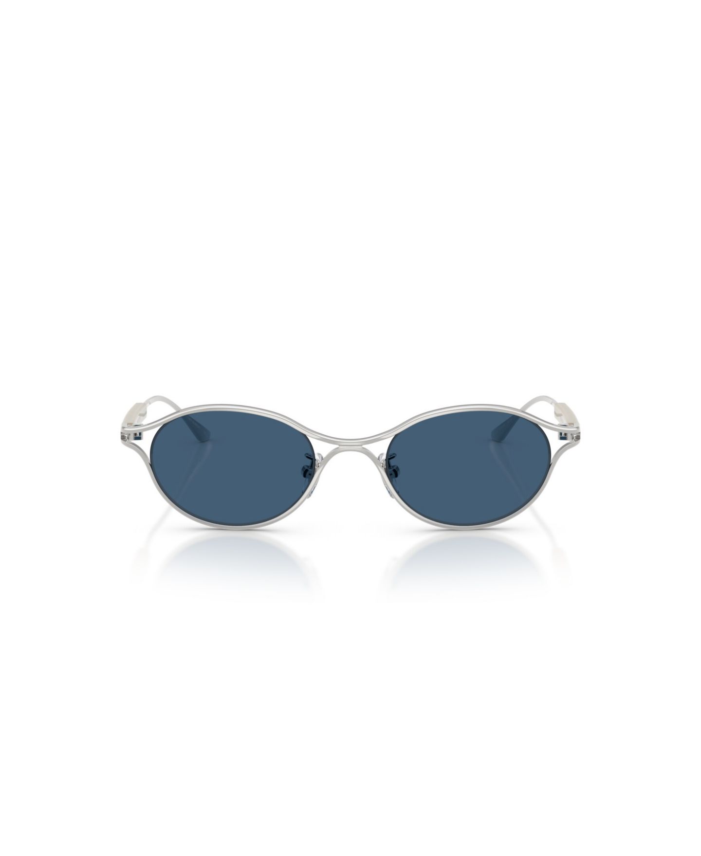 Женские овальные солнцезащитные очки Tory Burch TY5018, цвет: Серебряный — фото 2