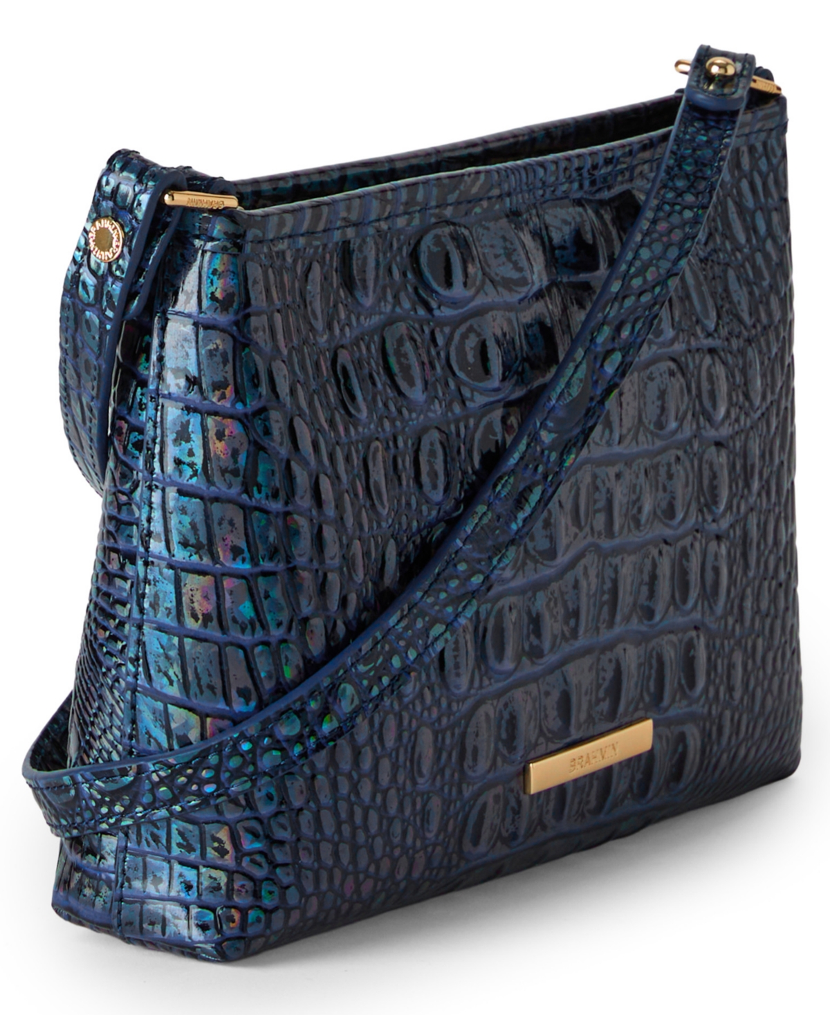Brahmin Lorelei Melbourne Leather Shoulder Bag In Blue