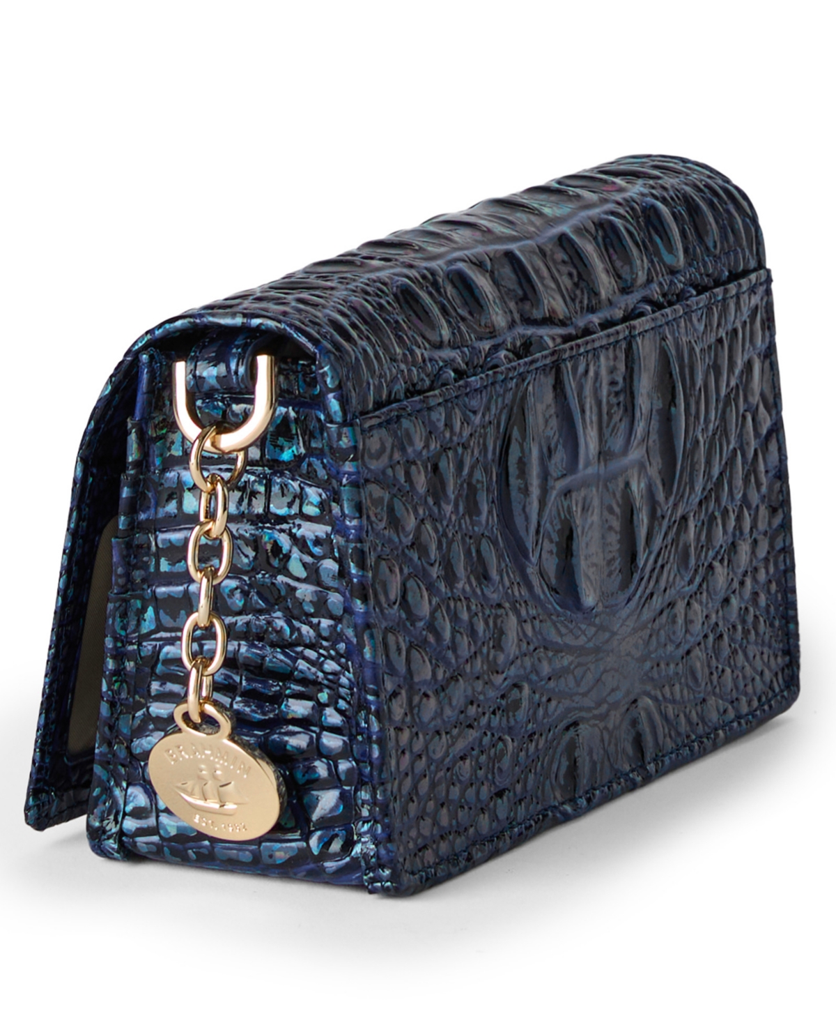 Brahmin Minuette Melbourne Mini Leather Crossbody Bag In Blue