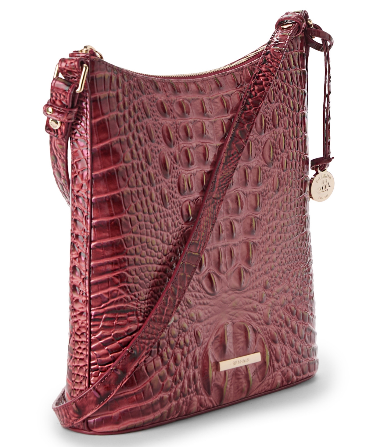Brahmin Katie Melbourne Embossed Leather Crossbody Bag