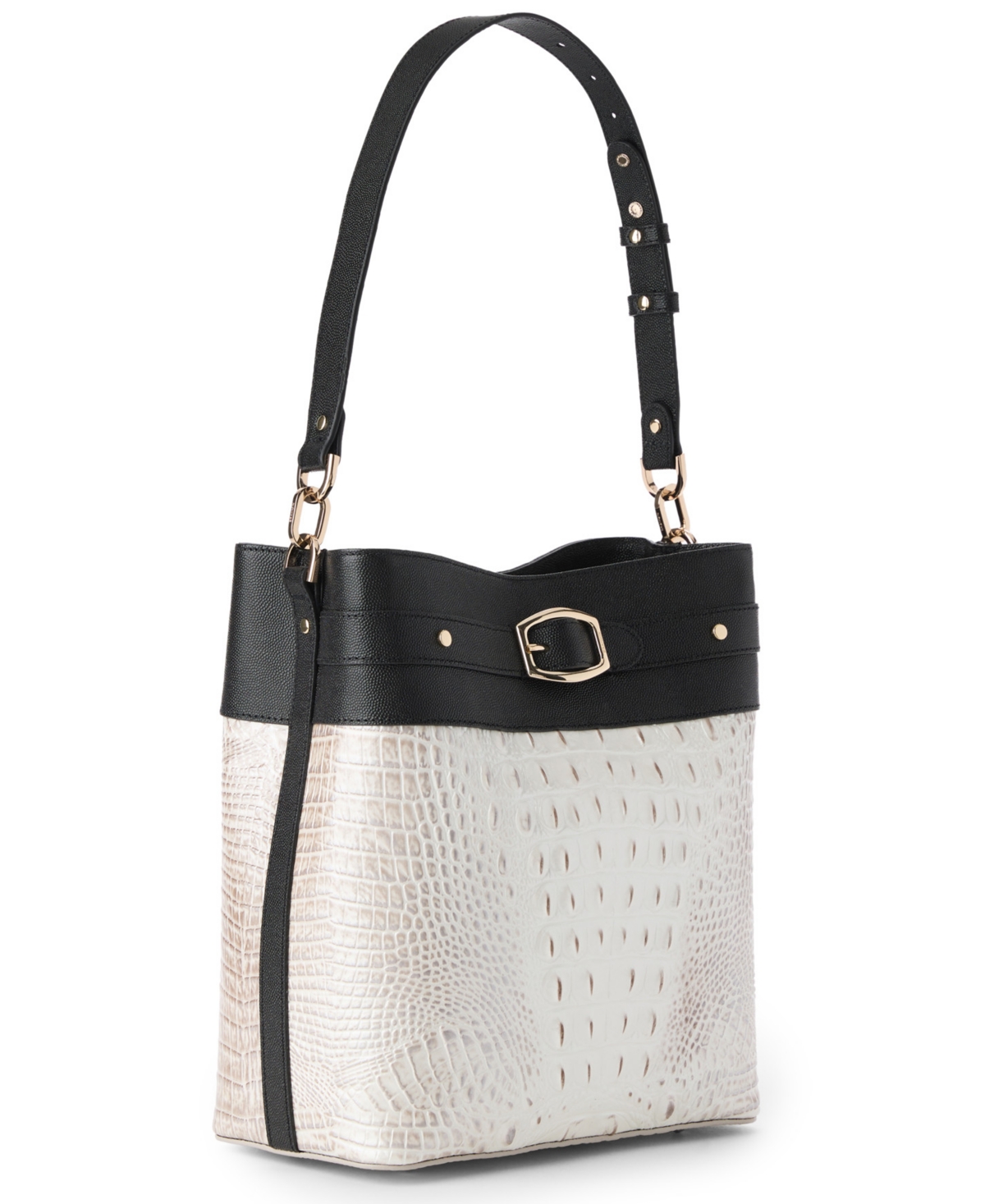Brahmin Celina Minden Leather Bucket Bag In Multi