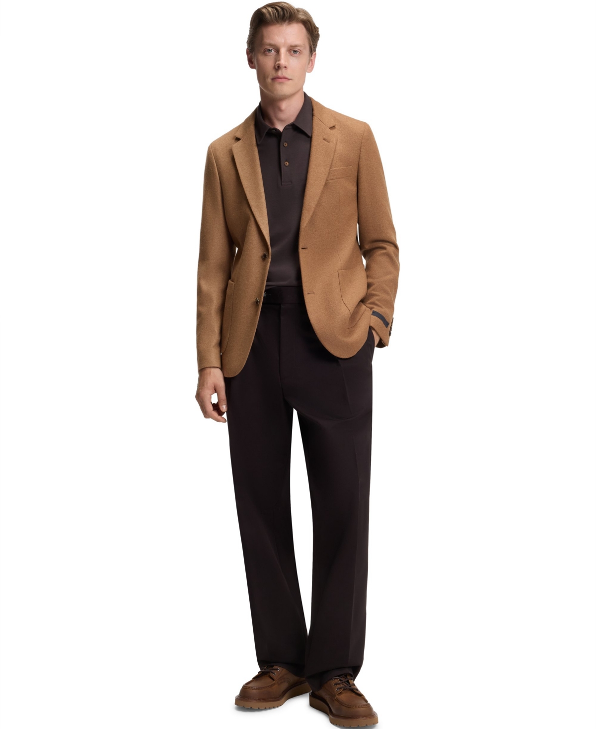 Hugo Boss Boss By  Men's Beckham X Boss Wool Cashmere Slim-fit Blazer In Brown