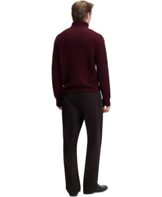 Men's BECKHAM x BOSS Wool Cashmere Cable-Knit Sweater