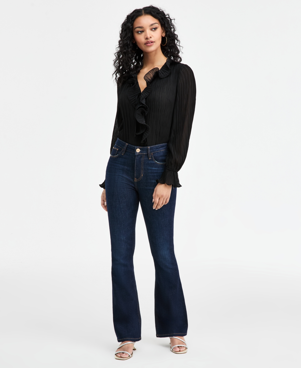 Guess Women's Sexy High-rise Flare-leg Jeans